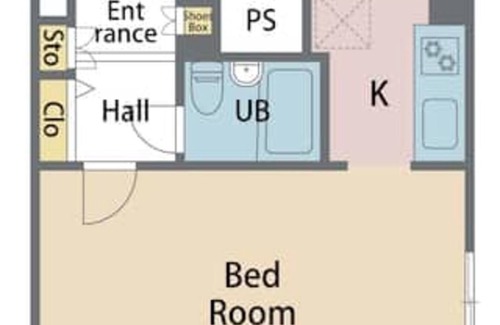 Yotsuya Apartment | 601 Studio with Private Rooftop Balcony - Al di la Yotsuya 601 / Shinjuku-ku Tokyo