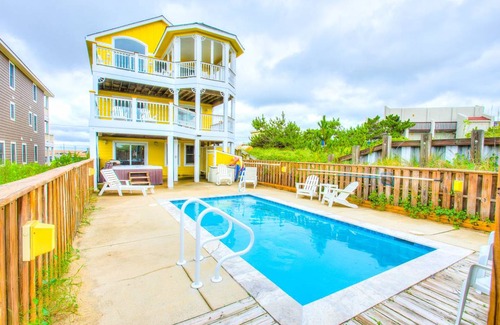 Nags Head House | 6200 Savannah Oceanfront Pool & Hot Tub