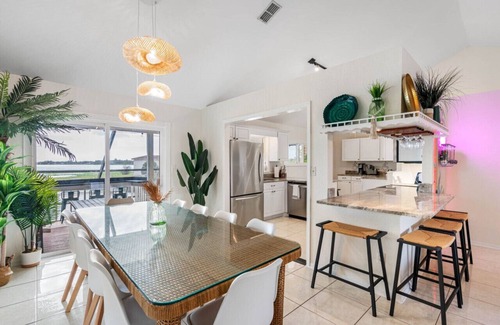 Largo Apartment | 6BR Waterfront Heated Pool Hot Tub Game Room Firepit