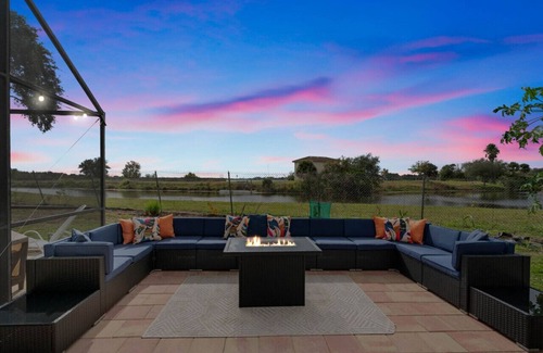 Largo Apartment | 6BR Waterfront Heated Pool Hot Tub Game Room Firepit