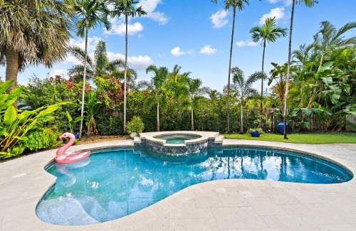 Poinsettia Heights House | 7 Minutes to Beach Saltwater Pool Open Floor Plan