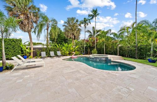 Poinsettia Heights House | 7 Minutes to Beach Saltwater Pool Open Floor Plan