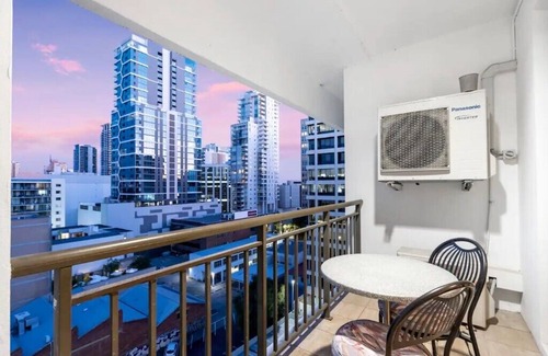 Perth Central Business District Apartment | 708 Enchanting Urban Oasis 1BR+Balcony CBD