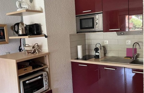 Valloire Apartment | 70m from ski slopes, 2nd floor, balcony, parking, tv, ski locker, 32m², Valloire