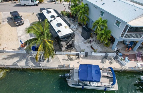Cudjoe Key RV Rental | 85 Canalfront Empty RV Lot with 35' Seawall
