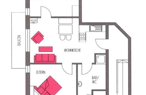 Regen Apartment | 85 m² Apartment ∙ 2 bedrooms ∙ 4 guests