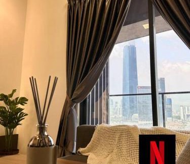 Pudu Apartment | 9 Pax Continew 2R2B Premium Amenities 10mins to KLCC TRX