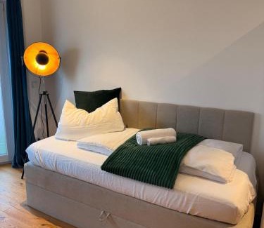 Rosenheim Apartment | 90m2 Loft I Kaffee I Terrasse I E-Parkplatz I 65' Smart TV