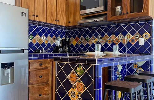 Emiliano Zapata Apartment | A/C WIFI Zona Romantica Private Balcony Roof Top/Pool 5 Blocks from the beach
