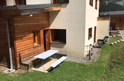 Morzine Apartment | A delightful 2 bed ski in/out or biking ground floor apt. with own small garden