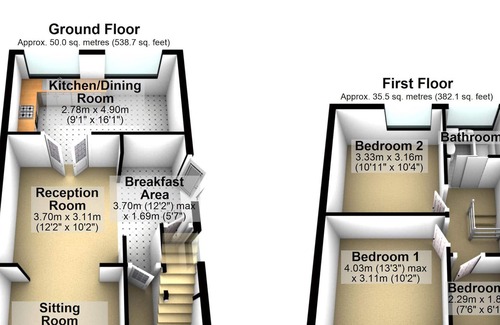 Leigh House | A lovely 3-bedroom semi-detached house suitable for families