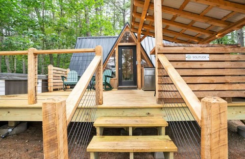 Oxford Cabin | A Serene A-Frame Cabin with Hot Tub