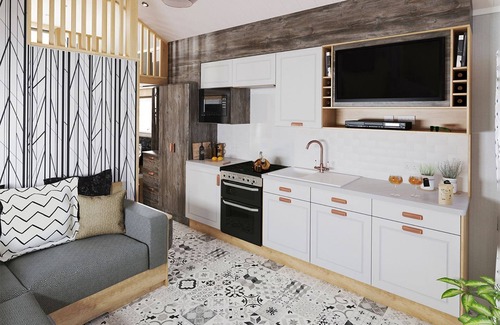 Alford Cottage | A stylish escape with double bed and twin bed (made into double bed on request), flat screen TV, int
