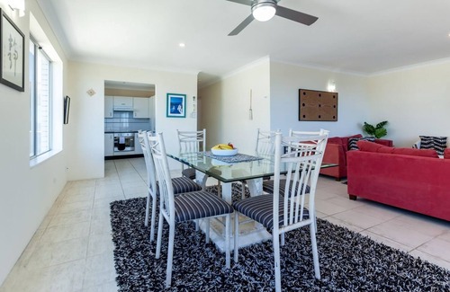 Nelson Bay Apartment | A top floor unit with panoramic views over the marina