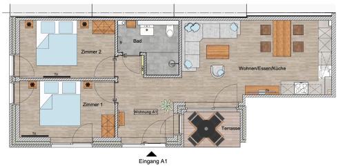 Groemitz Apartment | A1 - Haus Deichwind Königsberger Allee 36 - FERIENDOMIZIL HOLLICH