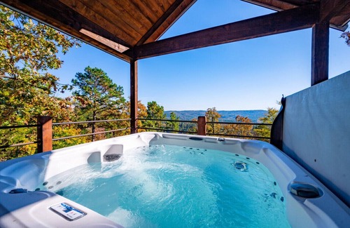 Broken Bow Cabin | Above the Clouds · Mountain Marvel: Scenic Deck, Balcony & Game Room