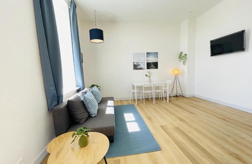 Hjørring Apartment | aday - Blue light suite apartment in the center of Hjorring