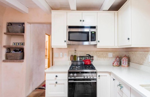 Historic Eastside House | Adobe on Hillside in Santa Fe