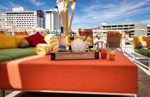Downtown Las Vegas Apartment | Adventure Awaits! 2 Convenient Units! Rooftop Pool, Pets Allowed, Parking!