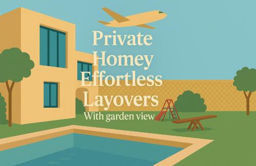 Al Jizah Ski Chalet | Aeropuerta Mini Villa - Private self check-in Comfy Layover near Amman Airport