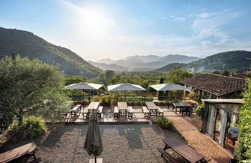 Fisciano Apartment | Agriturismo 'Quadruple Room with Garden View' with Mountain View and Air Conditioning