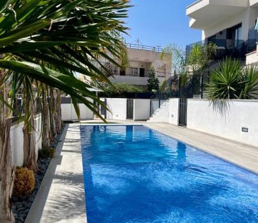 Santiago de la Ribera Apartment | Air-conditioned Elisa Apartment with spacious sunroof lounge and swimming pool