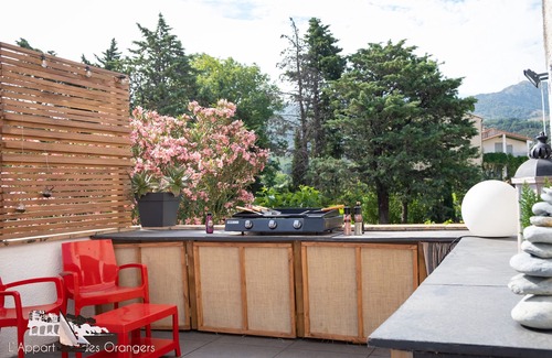 Banyuls-sur-Mer Apartment | Air-conditioned apartment with terrace 5 minutes from the beach between Collioure and Cadaques