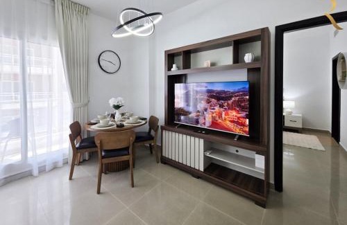 Abu Dhabi Apartment | Al Reef Grace 1BR - Stylish Stay with Balcony, Dining & Kitchen Near Al Reef Beac