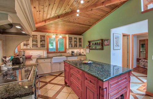 Stowe Area House | Alpine Chateau Stowe-7 BR-6 bath-Game Room, Firepit, Pool!