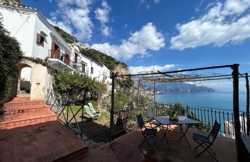 Conca dei Marini House | Amalfi 51 con vista mare, giardino e terrazze