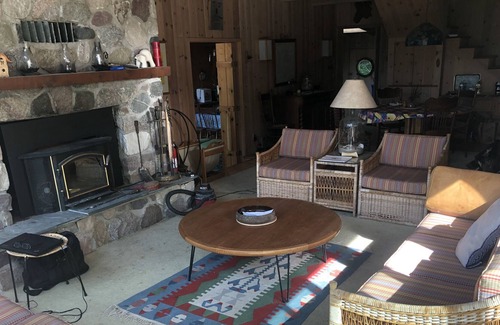 Frankfort House | Amazing Home with 300 ft of Lake Michigan beach, surrounded by 4 acres of woods