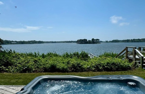 Dennis Port Cottage | Amazing Lakefront Property, Private Dock, Direct Access to Water, New Hot Tub/AC