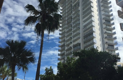San Juan Apartment | Amazing Ocean View Studio (King Bed/WIFI) in prime Condado
