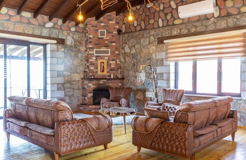 Orhangazi Villa | Amazing Stone House with Fireplace and Private Pool Surrounded with Nature in Iznik, Bursa
