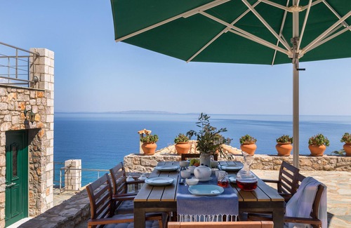Livadi Villa | Amazing waterfront panoramic sea view and peaceful surroundings