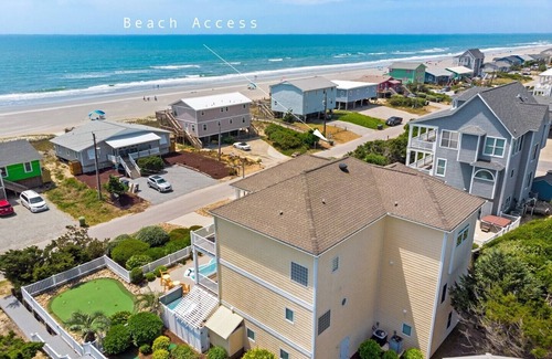 Emerald Isle House | Amenities GALORE! Private pool, hot tub, elevator and more