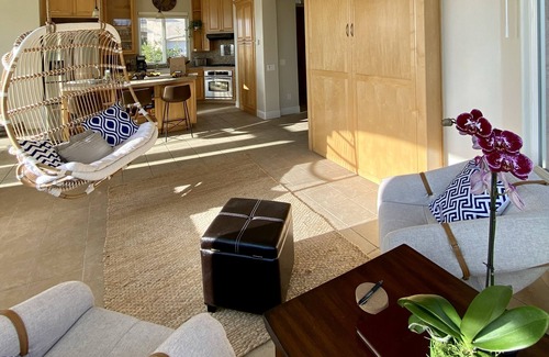 San Martin House | An elegant B&B with a pool & hot tub located above Moose Mountain Vineyards