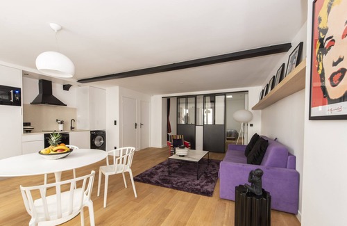 Quartier Sainte-Avoye Apartment | Andy, 2BR/2BA, 6 people