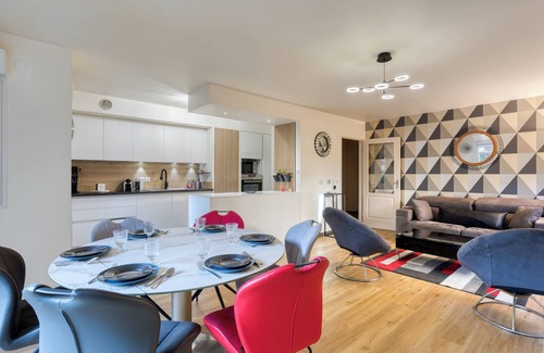 Gare-Jouvenet Apartment | Annick, joli appartement avec parking et jardin