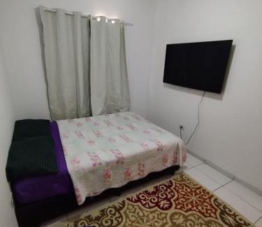Furnas Apartment | Apartamento 8 no Tremembé quarto cozinha banheiro