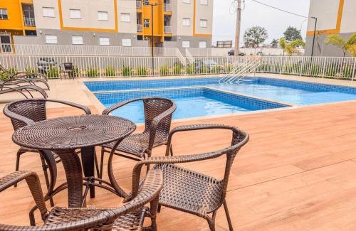 Ourinhos Apartment | Apartamento com piscina, arcondicionado e vaga