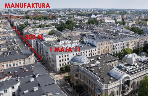 Lodz Apartment | Apartamenty 1M11 Centrum - opcjonalne miejsce parkingowe, dostęp na kod, NETFLIX