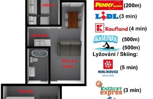 Vrchlabi Apartment | Apartmán Berenika