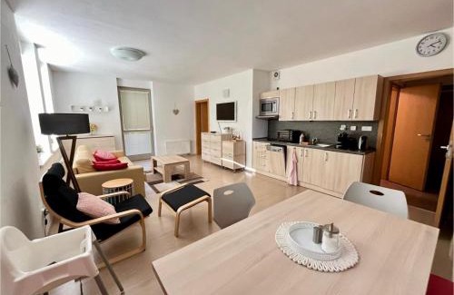 Harrachov Apartment | Apartmán Resident A001 - BEZBARIÉROVÝ Apartmán ideální pro rodiny s dětmi, v těsné blízkosti Anenského údolí, bobové dráhy, Ski areálů, Ski školy, FREE PARKING, FREE WIFI, výhled do zahrady s posezením na terase, dětské hřiště v areálu
