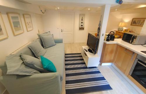 Hendaye Apartment | Apartment 55 m2, sunny garden & pool in Villa 1905