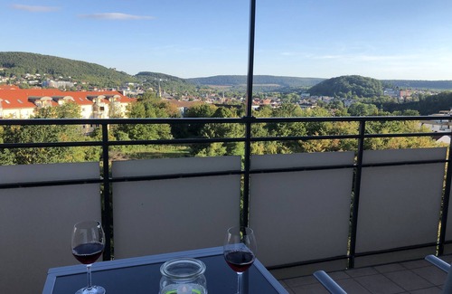 Bad Kissingen Apartment | Apartment AusZeit - View over Bad Kissingen