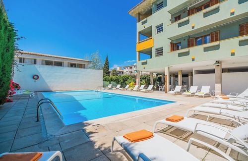 Puerto de Pollensa Apartment | Apartment 'Bressol Miguel 3ºB' with Mountain View, Pool, Balcony, A/C & Wi-Fi