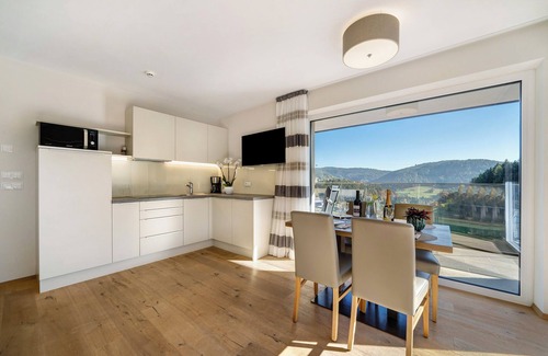 Avelengo Apartment | Apartment 'Christine Panoramasuite' with Mountain View, Private Terrace and Wi-Fi