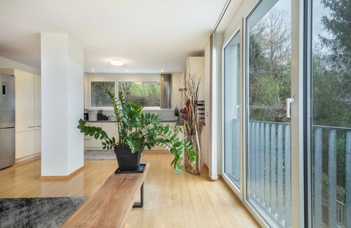 Lochau Apartment | Apartment 'Cocoon Am Schloß Top 2' with Lake View, Wi-Fi and Air Conditioning