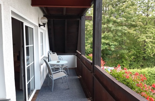 Walkenried Apartment | Apartment-Comfort-Private Bathroom-Garden view-Typ B Balkon 12